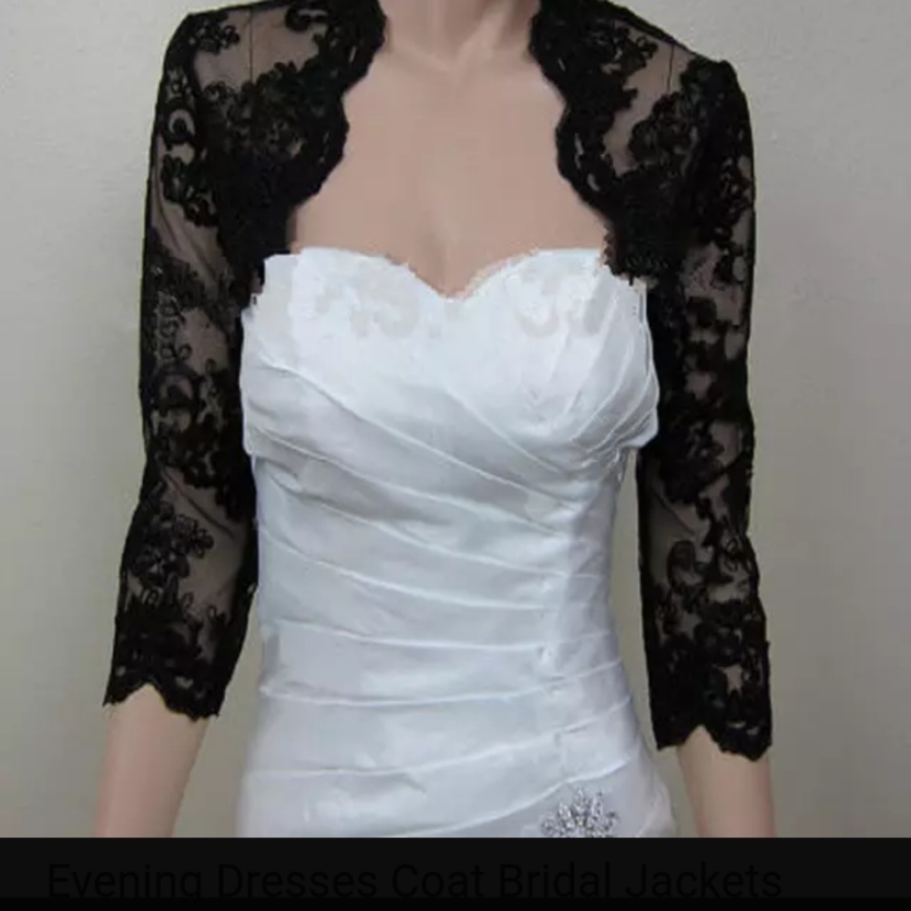Three quarter length sleeve lace jacket XL